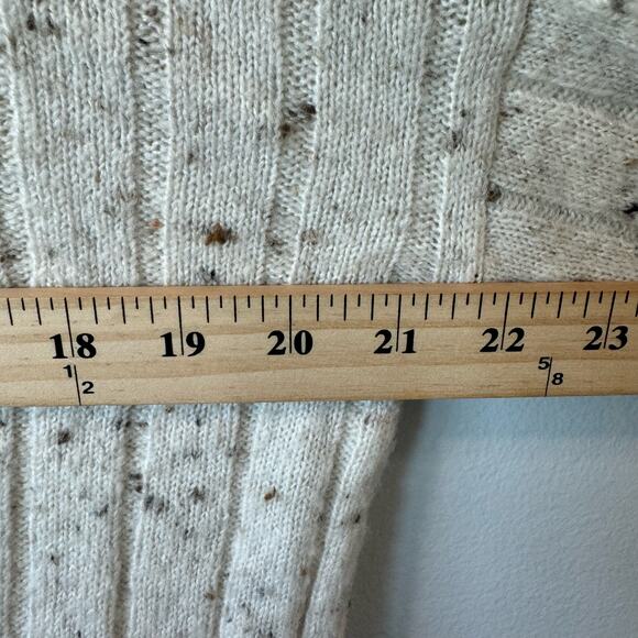 Madewell Donegal Bowden Henley Sweater Coziest Yarn Ivory Preppy Wool Blend S - Picture 4 of 6